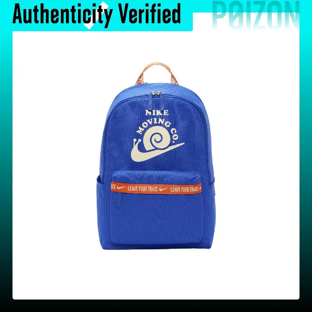 Nike Heritage Athleisure Polyester Backpack Regular Unisex Blue DV6070-405