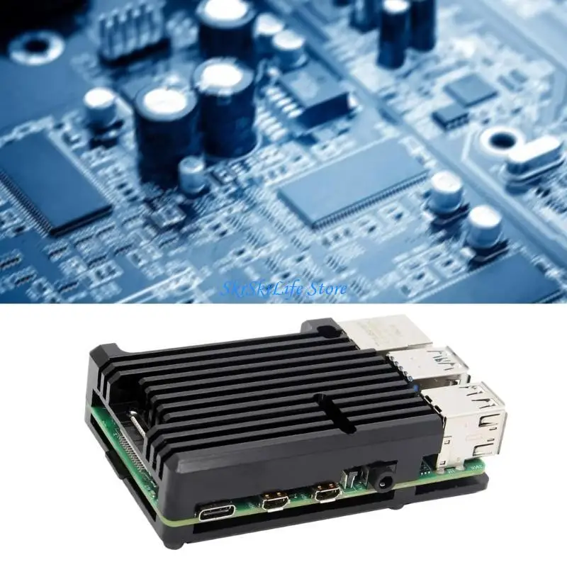 

E65e металлическая корпуса корпуса оболочки для оболочки для корпуса алюминиевого сплава RPI 4b для 4 модели B 4b