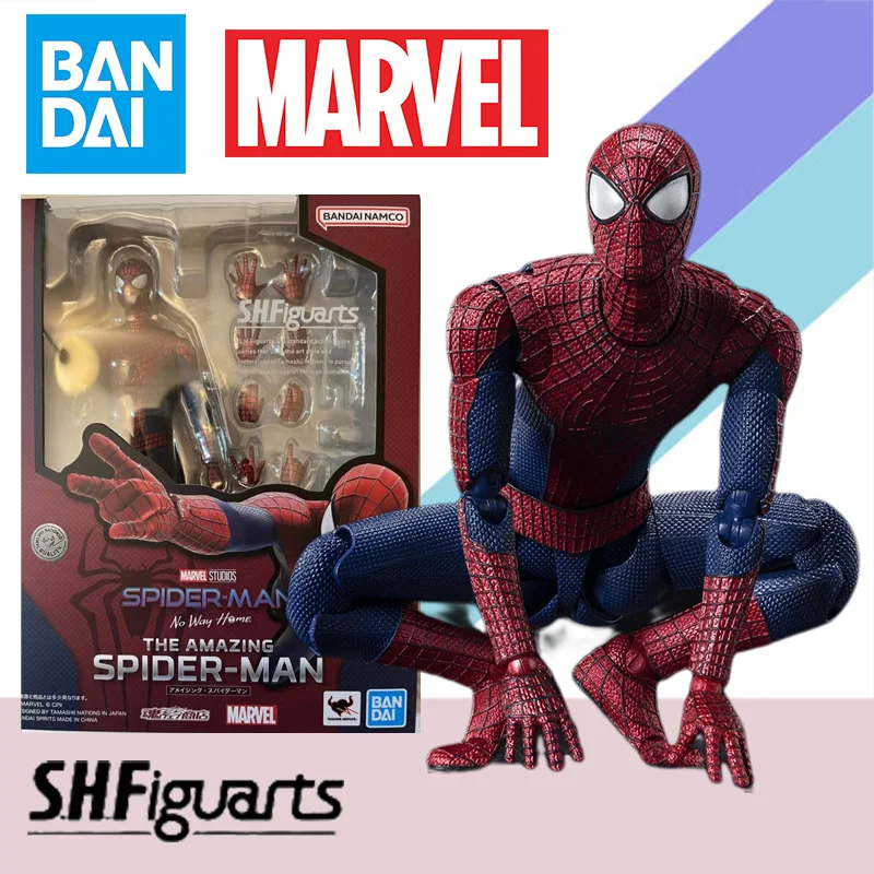 

Фигурка Bandai S.H. Фигуртс SHF Человек-паук, нет дороги домой, Удивительный Человек-паук, аниме, фигурка, готовая модель, игрушка в подарок