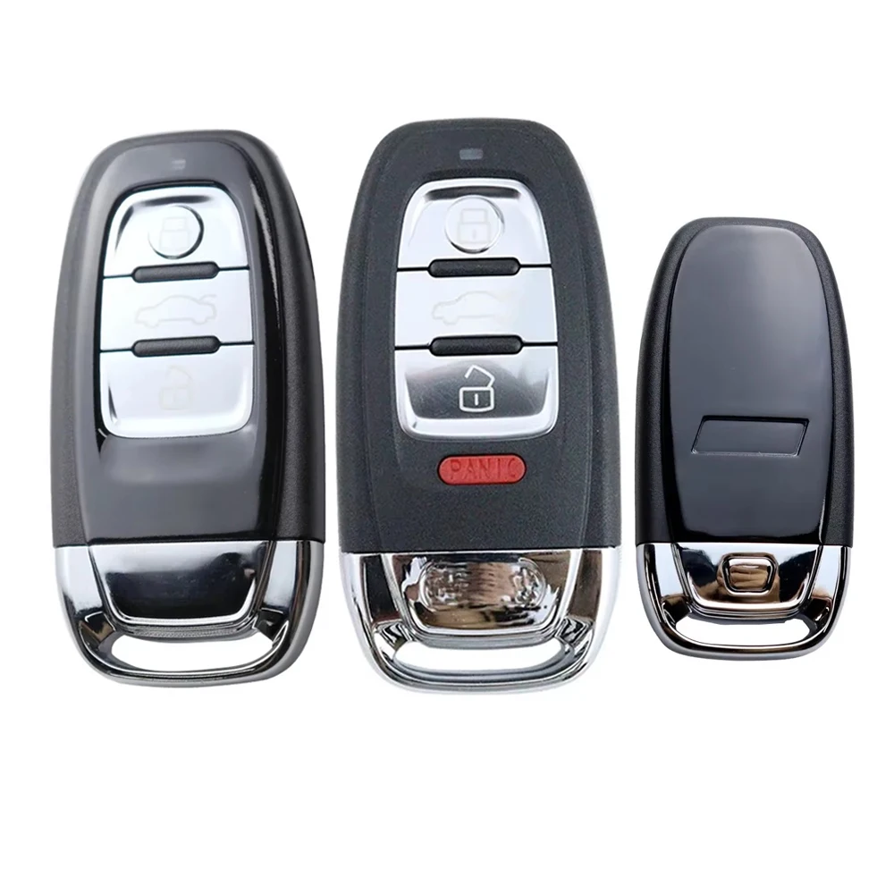Car Key Fob Case Housing Shell for Audi Q5/Q7/R8/S4/S5/S6/S7/S8/TT/8V/B8/B9/C7/Q3/RS/A1/A4l/A3/A4/A5/A6/A7/A8/Quattro/Sticker