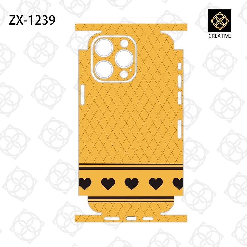 Full Coverage Colorful Phone Stickers Film For iPhone16 15 13 14 Pro Max 3M Back Skins Sticker For iPhone13 Mini Cover Film