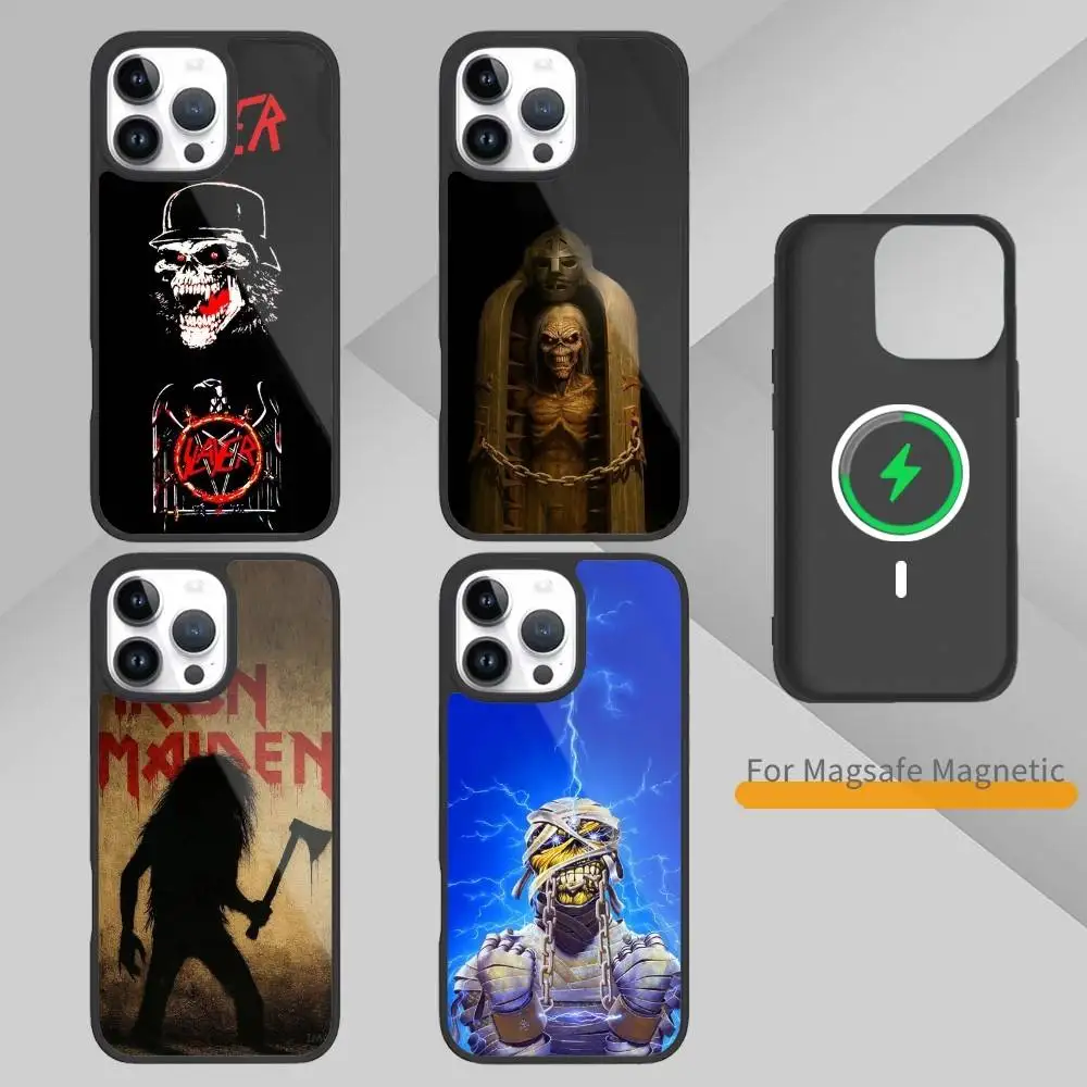 

M-Maidens Band I-Irons Phone Case For iPhone17,16,15,14,13,12,11 Plus,Pro Max Magnetic Magsafe Wireless Charging