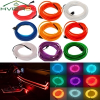 1M/2M/3M/5M Car Reading Door Interior Lighting LED Strip Decoration Garland Wire Rope Tube Line Flexible Neon Light USB Drive