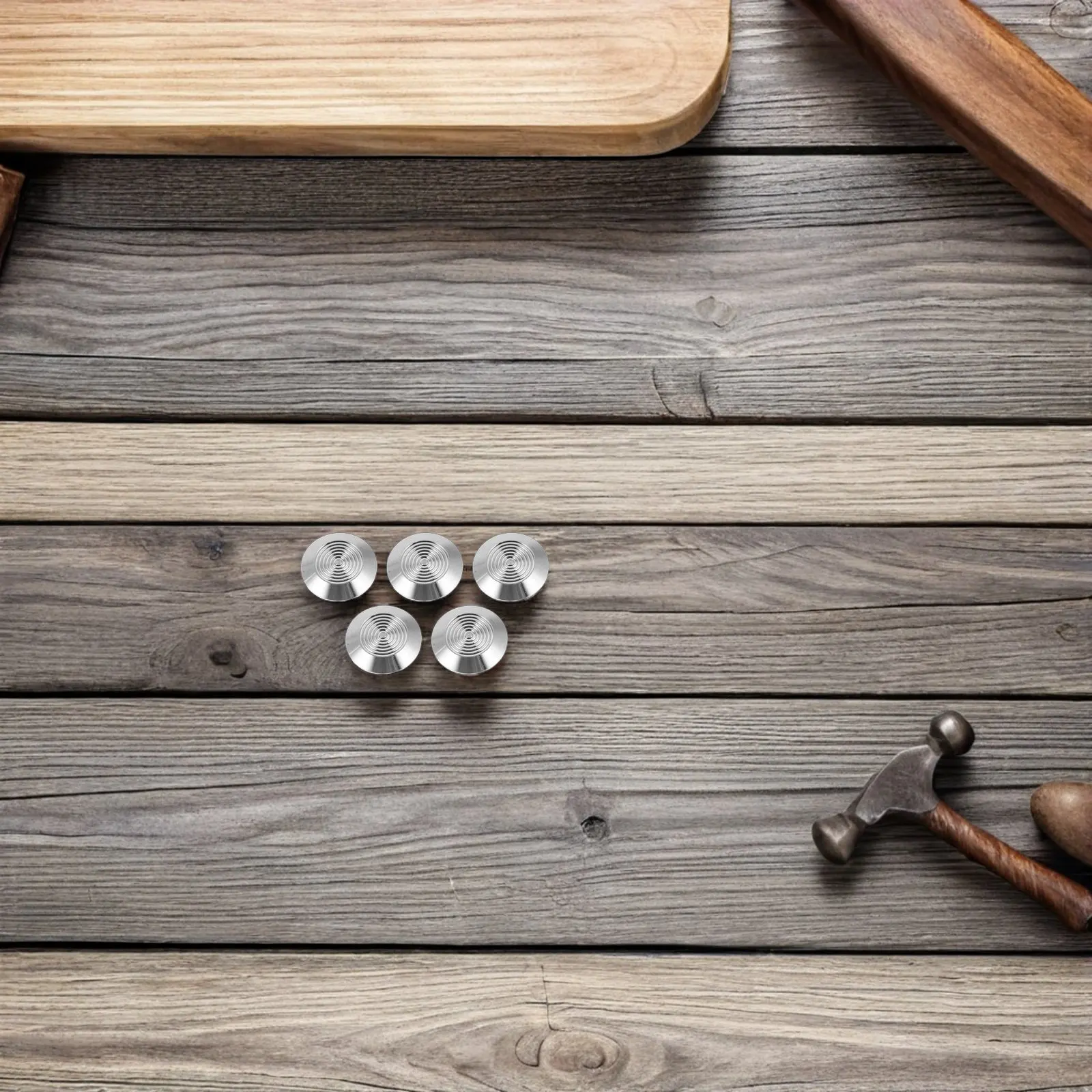 

10Pcs Premium Stainless Steel Tactile Guide Studs 0.98in Pathway for Visually Impaired High Visibility Anti