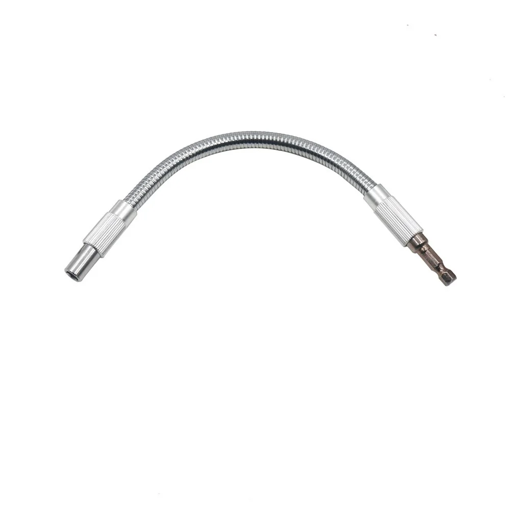 

300mm 1/4'' Hex Flexible Shaft Bit Holder Versatile Electric Drill Screwdriver Extend Rod Metal Flexible Shaft