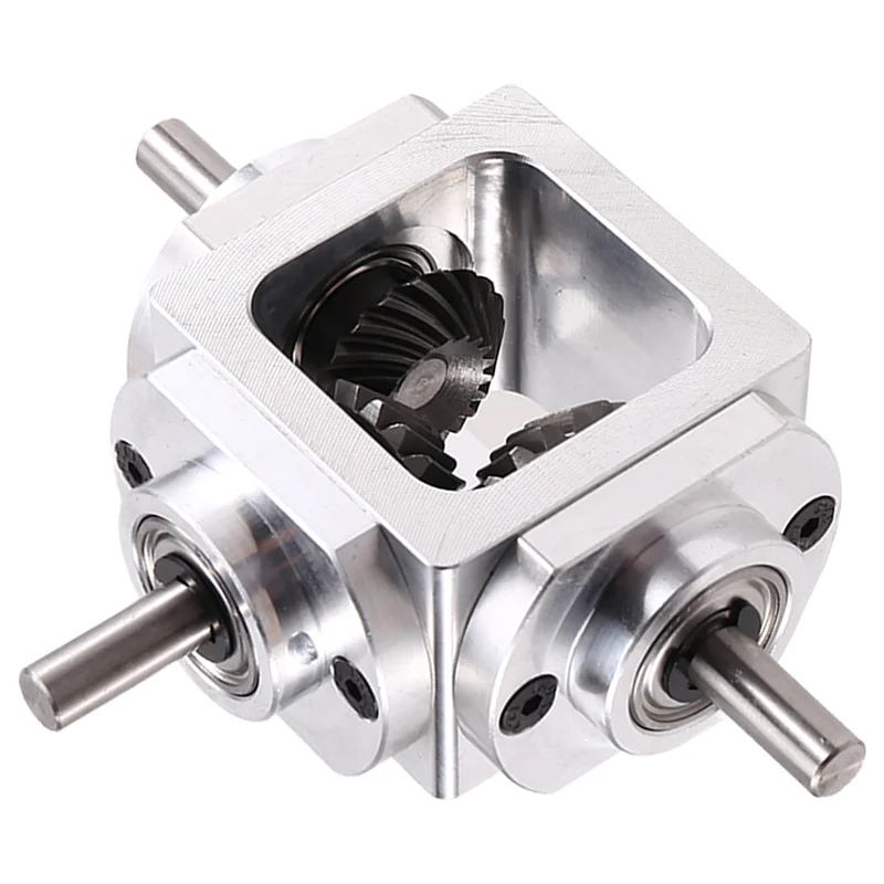 AT05-Gearbox 90 graus ângulo reto caixa de engrenagens cônica com furo de montagem 1:1 eixo 1 módulo 20 dentes engrenagens cônicas