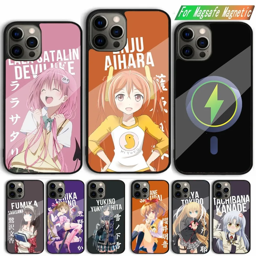 Anime D-Date A Live 5 Phone Case For iPhone 15,14,13,12,11,Plus,Pro,Max Mini Magsafe Magnetic Wireless Charging