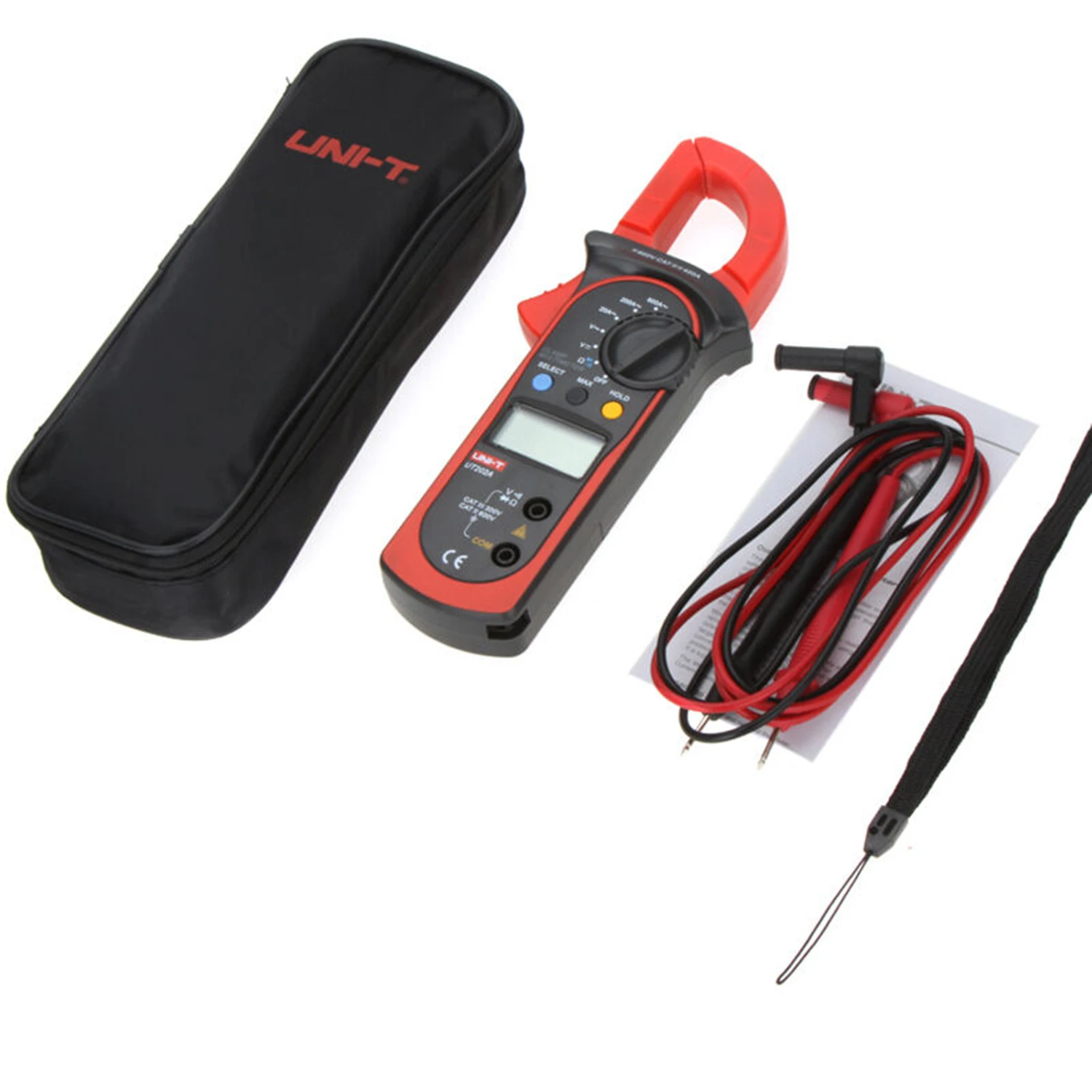 Imagem -06 - Digital Clamp Meter Multímetro de Tensão Alta Precisão Amperímetro Tester Lcd Data-hold Max Min Original Uni-t-ut202a