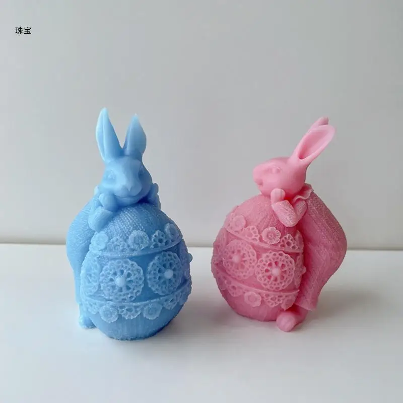 X5QE Epoxy Handmade Soap Mold Rabbit Decoration Mold for DIY Soap Decorations