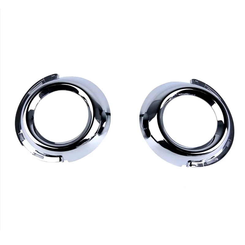 2PCS for Peugeot 307 Bumpers Chrome Front Left Right Fog Light lamp Frame cover trim Decoration