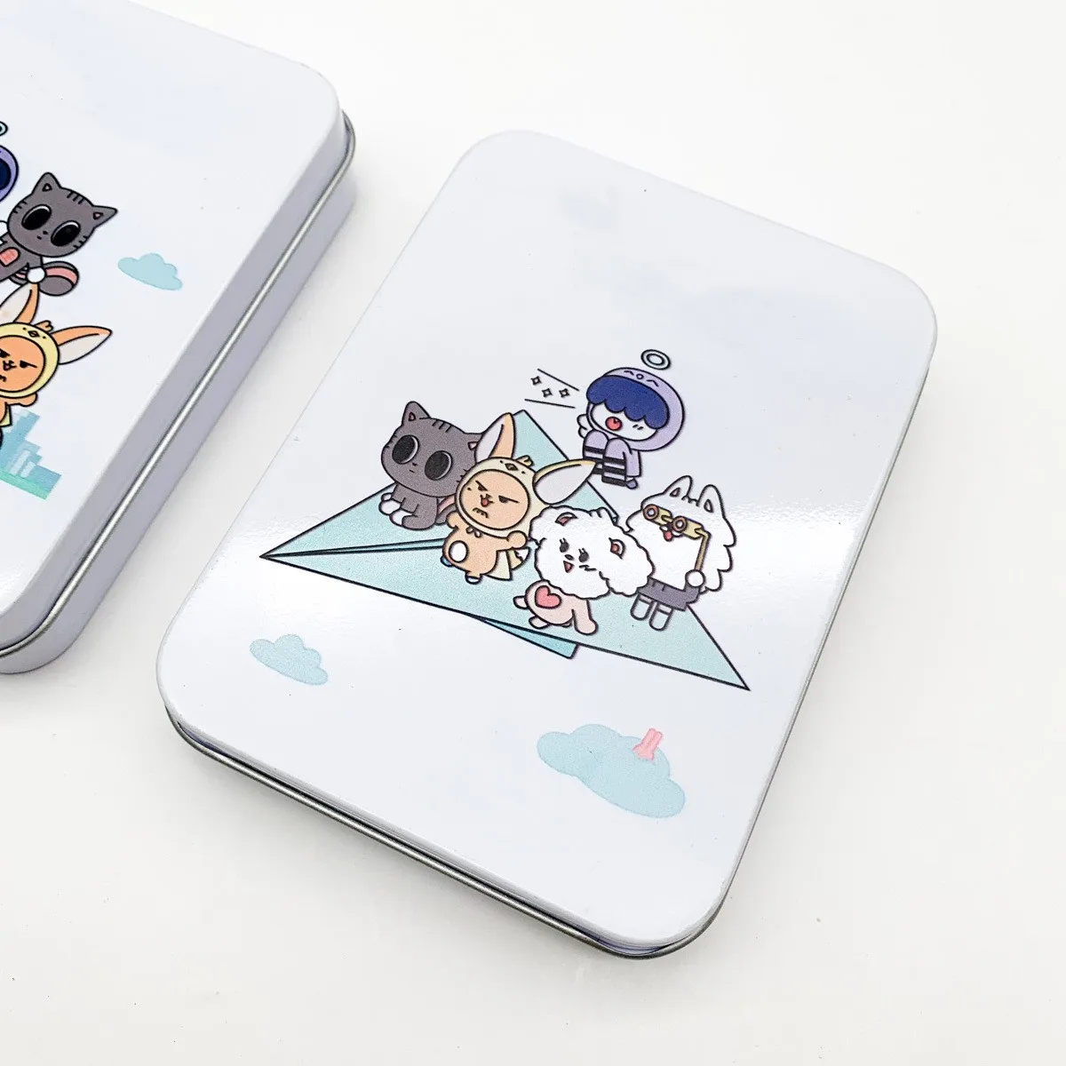 KPOP Yeonjun Beomgyu Soobin Cute Cartoon Iron Box Boys Girls Fans Cards Photos Candy Stationery Accessory Stroge Protective Box