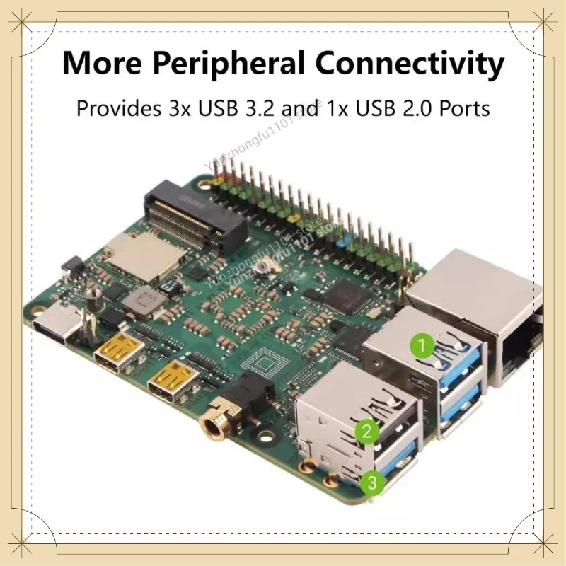 N100 Processor Single Board Computer Radxa X4 High‑Performance Low‑Power Embedded SBC Mini PC Development Accessory