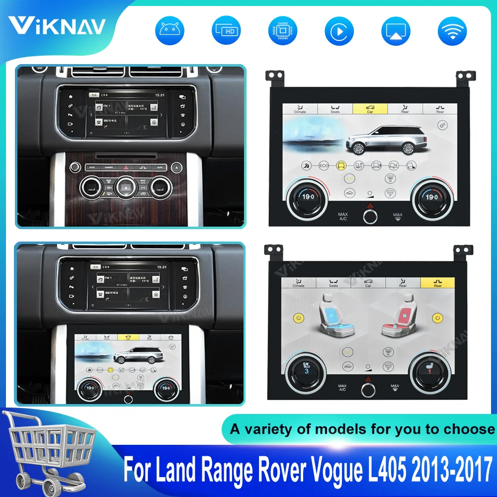 Car air Conditioning Panel  For Land Range Rover Vogue L405 2013-2017 10.4 inch Climate Board AC Panel Touch Screen Car Radio