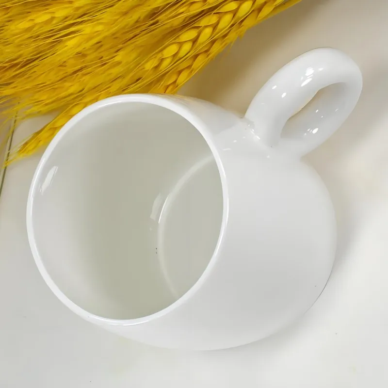400ML, plain white bone china ring design coffee cup, taza style cups mugs, morning espresso cups, cute cafe termos coffee