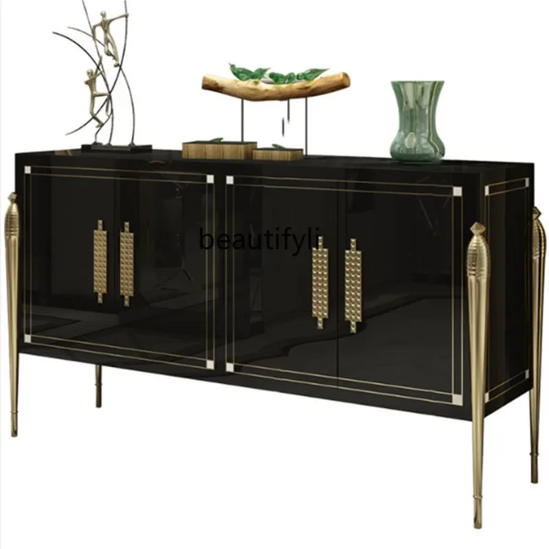 Light luxury dining side cabinet, simple door cabinet, Hong Kong-style American shoe cabinet, home locker