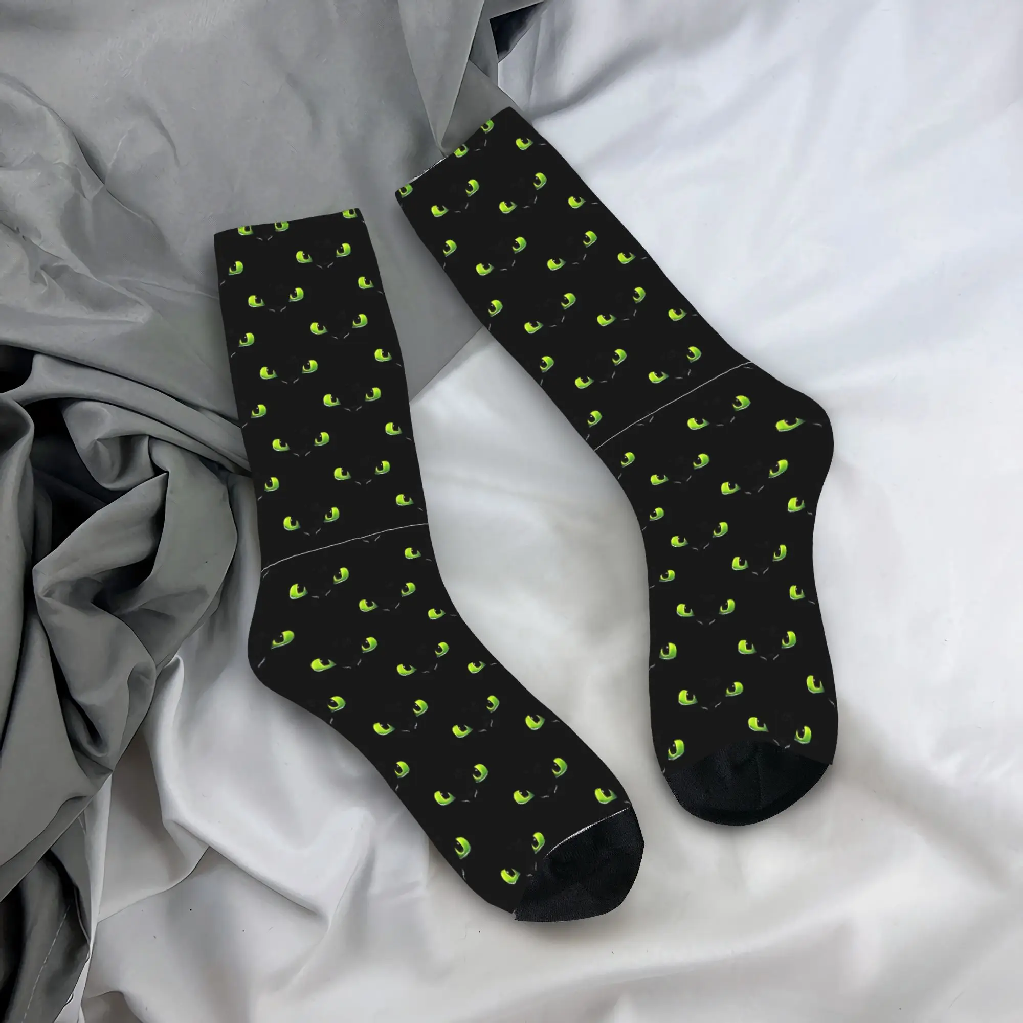 Dragon Eyes    Socks t-Toothlesseed Custom Stockings Non Slip Unisex Men Socks Breathable Spring Retro Cycling Socks