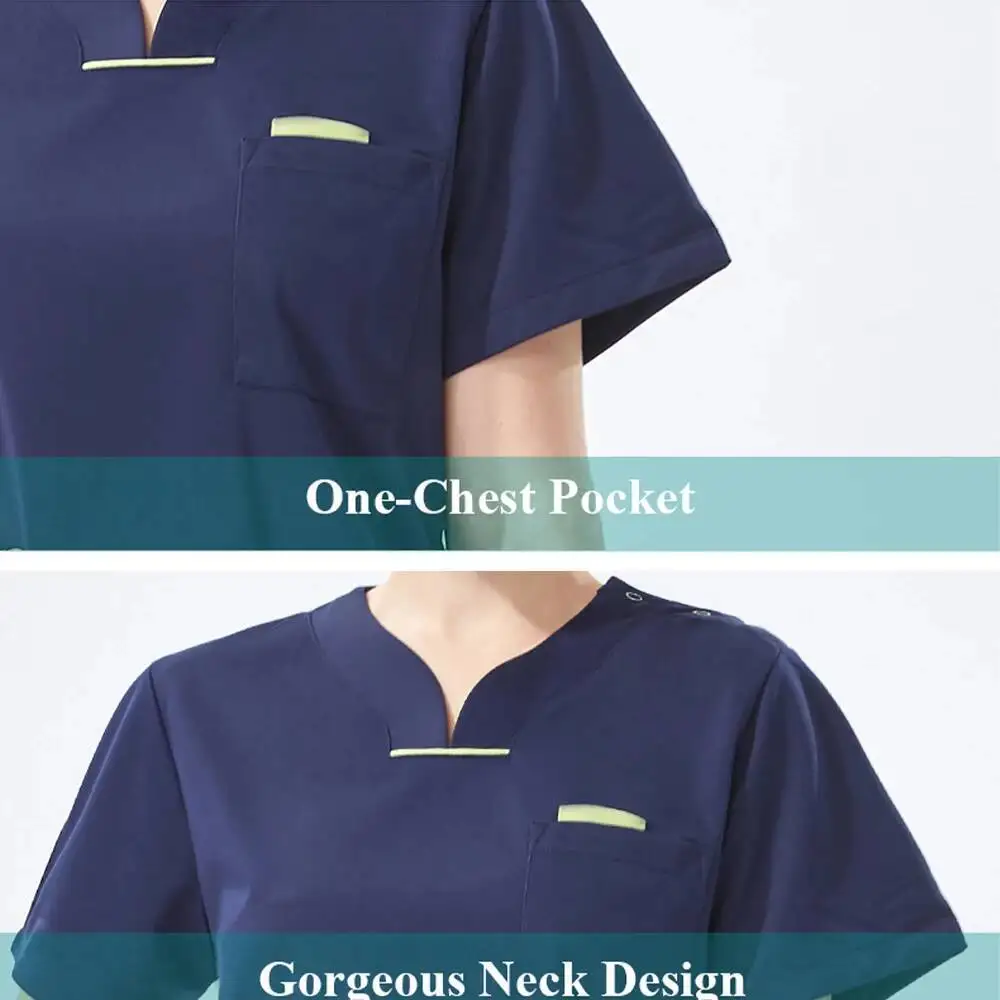 Women S Nurse Uniforms Set Medical Scrubs Dental Workwear Clothes Hunter Top Pant Poplin Surgeon Medic Scrub Suit