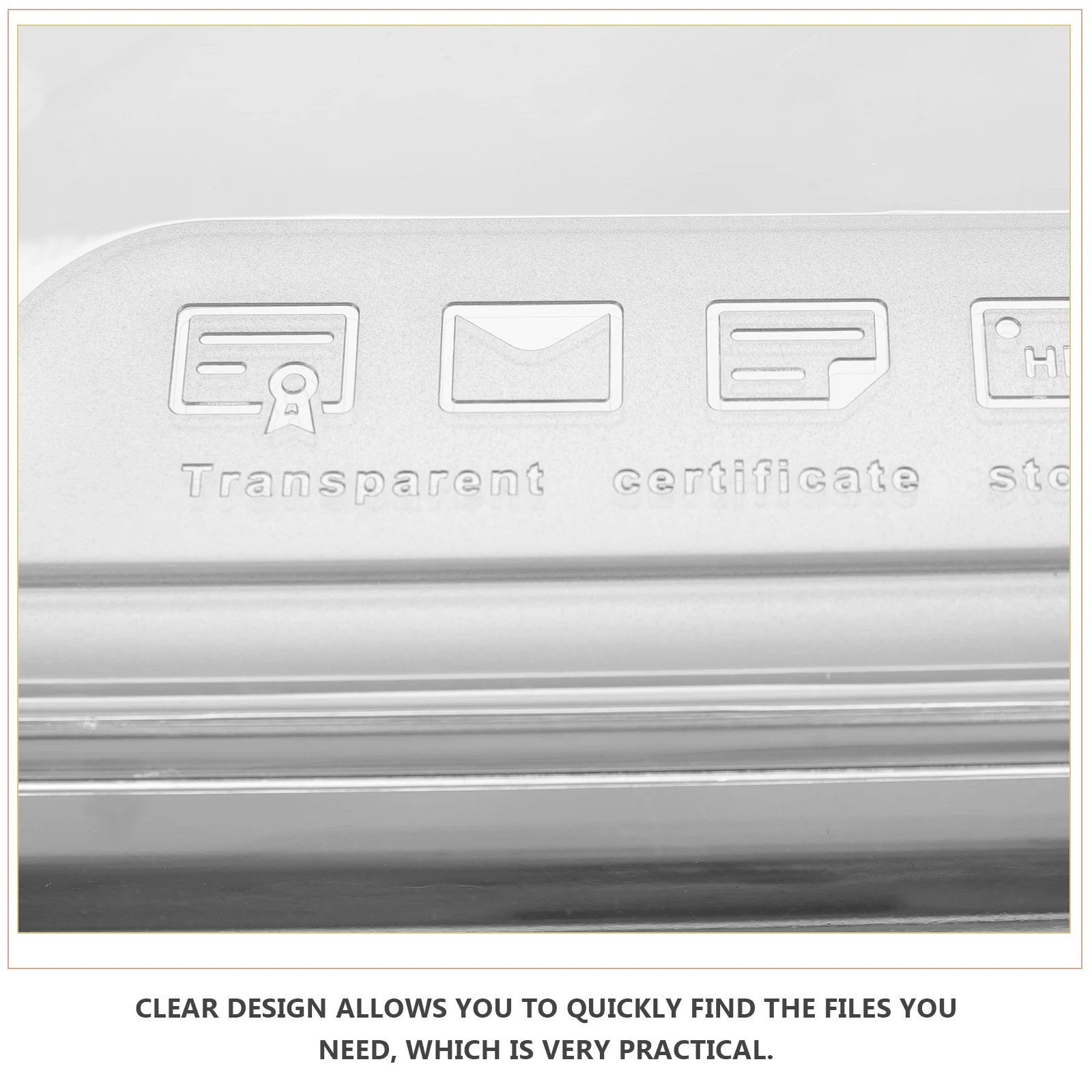 

Clear Box Multi-Function Organizer Stackable Document Storage Box Wear-Resistant Transparent Container Magazine Paper Protector