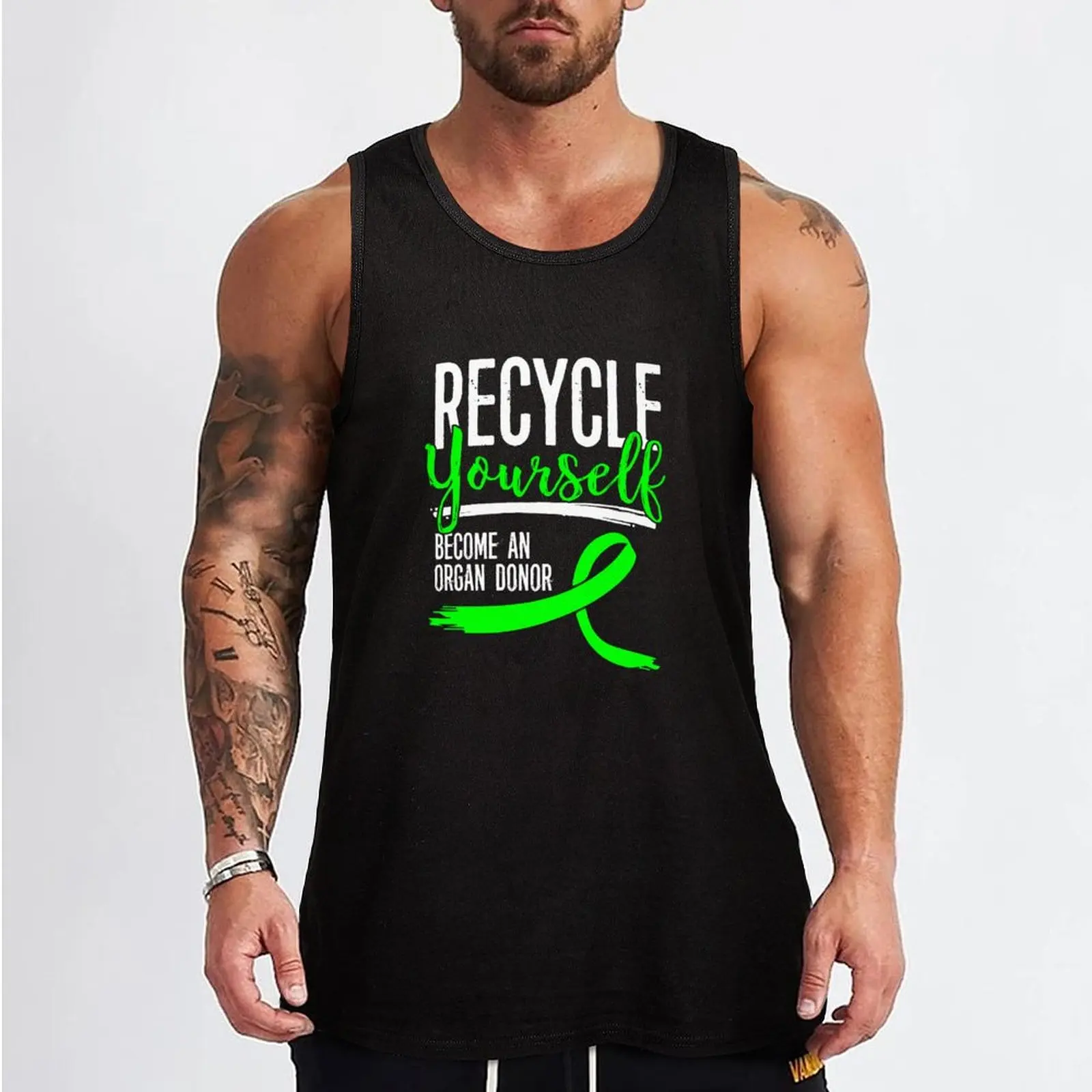 Recycle Yourself Become An Organ Donor - Organ Donor Shirt - Transplant Awareness Gifts - Transplant Awareness Shirt Tank Top