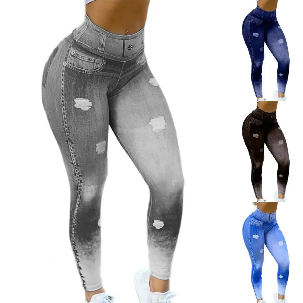 Women Pencil Pants All Matched Polyester High Waist Butt-lift Pants Sexy Elastic Women Long Pants For Daily