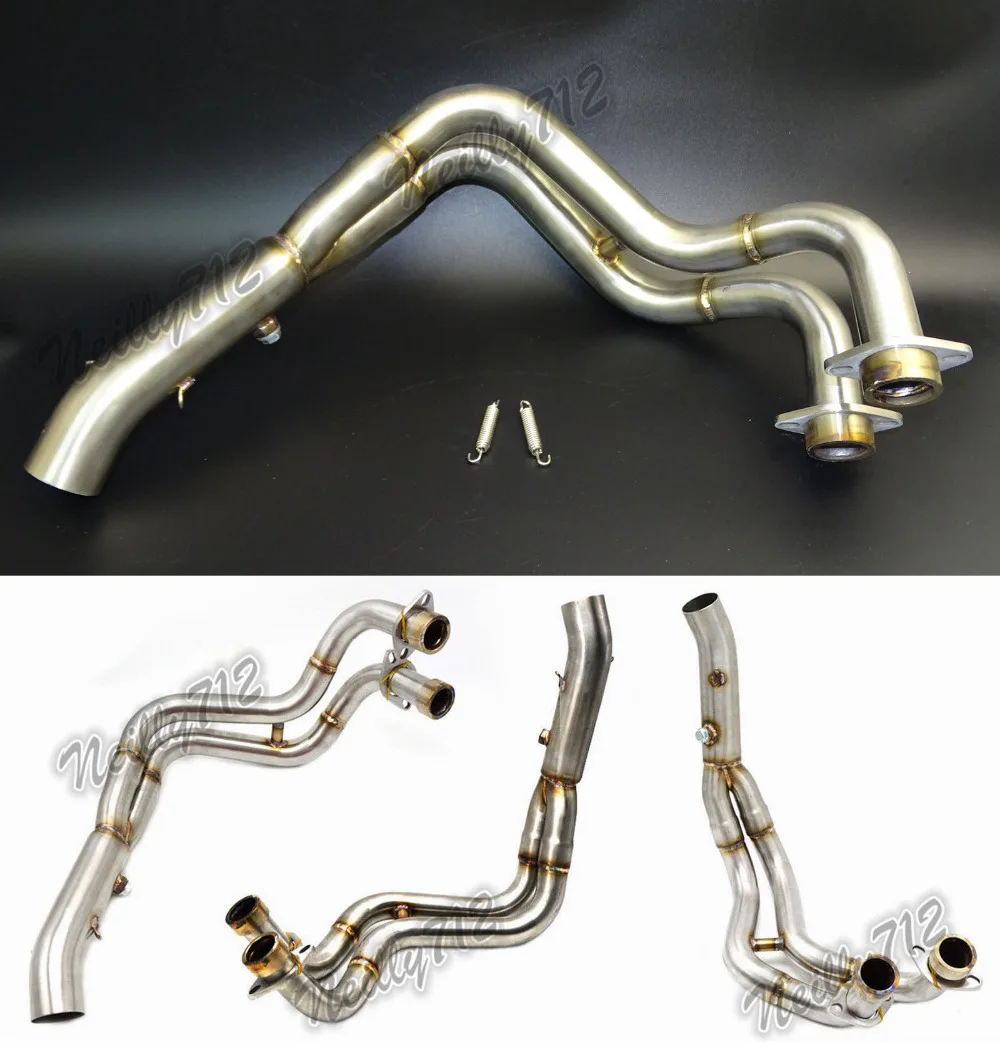 waase Middle Exhaust Header Pipe Tube Manifold For YAMAHA MT-07 FZ-07 MT07 FZ07 2014 2015 2016