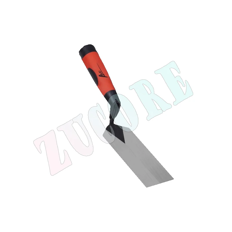 Кельма Margin из углеродистой стали, запорный шпатель, шпатель для укладки кирпича с резиновой ручкой TPR