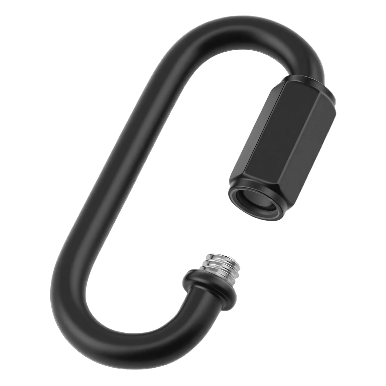 Heavy Duty D Shape Chain Locking 3.9mm Wire Diameter Quick Link Connector for Lighting Fixtures Hiking Camping