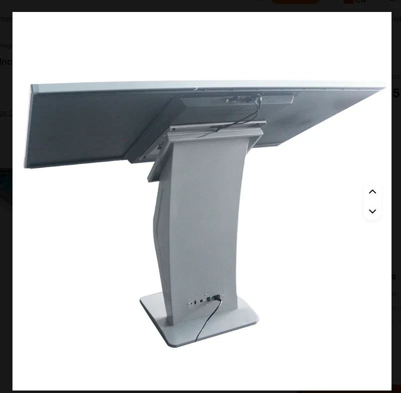 Pabrik Shenzhen Harga Terbaik Layar Sentuh Interaktif Kios Informasi 75 Inci Layar LCD Layanan Mandiri