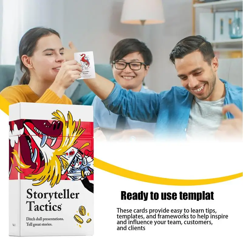 54 Cards In A Case Storyteller Tactics Card Deck Business Tool To Improve Your Influence And Persuasion In Speech Improve focus