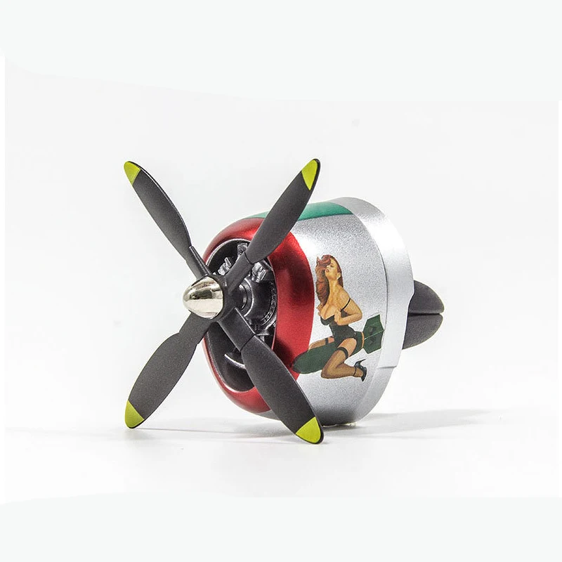 P47 Auto Luchtverfrisser Roterende Propeller Auto Luchtuitlaat Fan Diffuser Automotive Geur Decoratie Voor De Meeste Auto Air Vent
