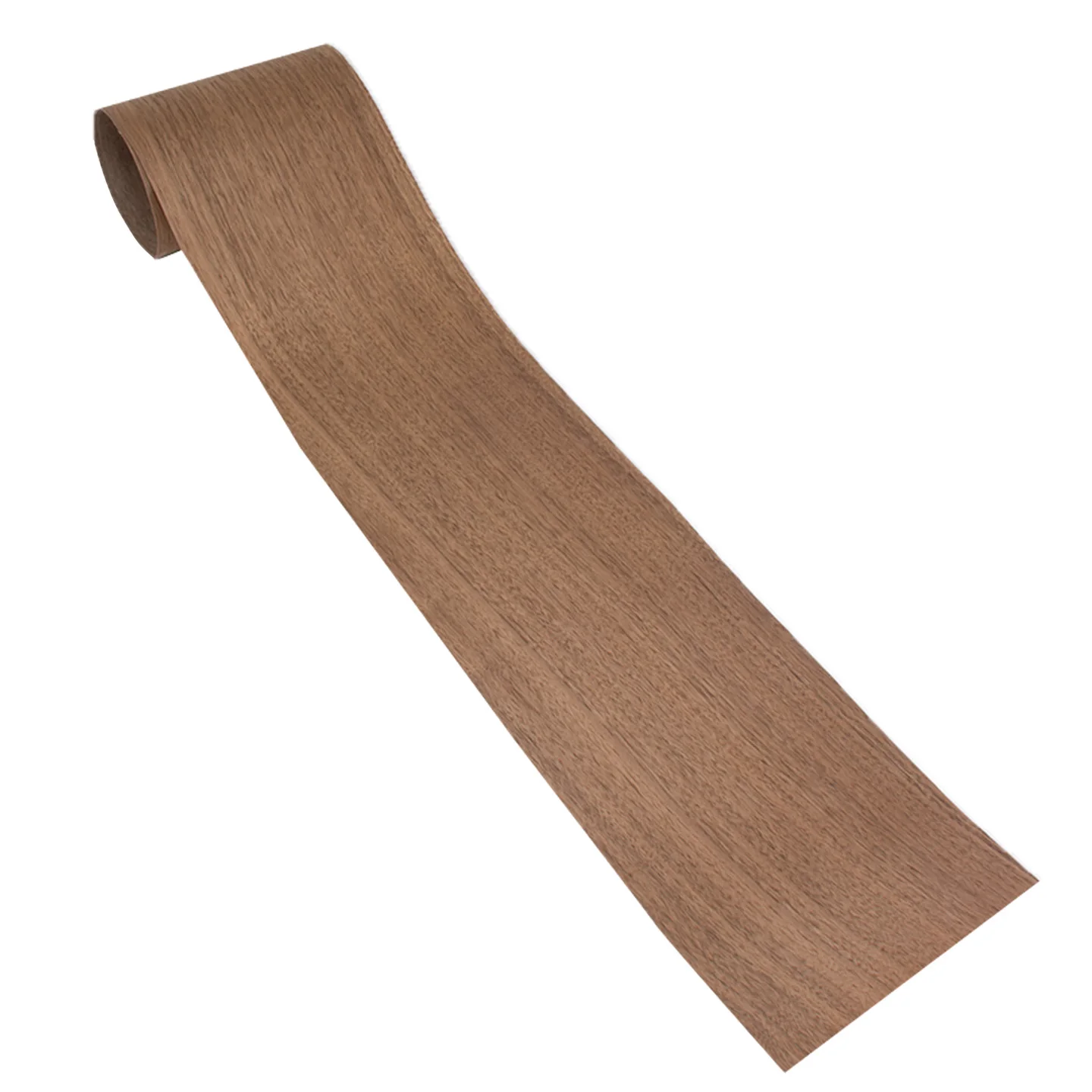 16x250cm, Natural Black Walnut Wood Veneer, Restoration of Furniture, Tabletops and Wall, Veneer Roll with Non-Woven Fabric