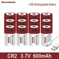 USB-Schnellladebatterie CR2 3.7V 600mah Lithiumbatterie für GPS-Sicherheitssystemkameras, medizinische Ausrüstungskameras