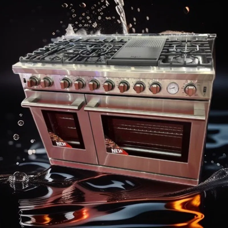 48-Inch natural gas oven gas stove, multi-functional household gas oven integrated stove