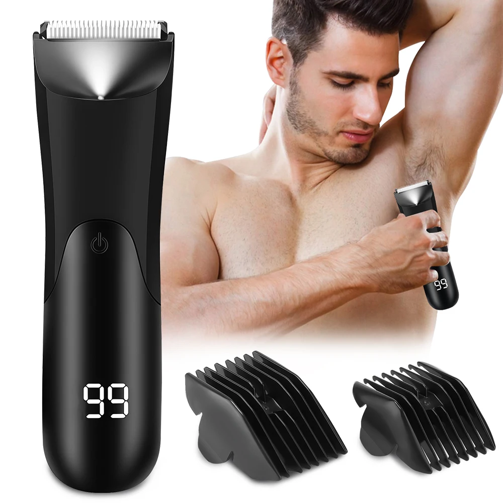 Men's Body Trimmer Electric Shaver Electric Inguinal and Hair Trimmer Ceramic Blade Male Hygiene Shaver Trimmer