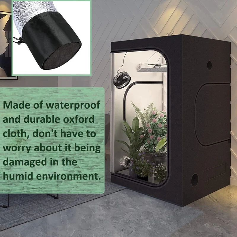 Paquete de 4 cubiertas de ventilación para tienda de cultivo, cubiertas de ventilación para filtro de conducto de 6 pulgadas, accesorios de ventilación para tienda de cultivo