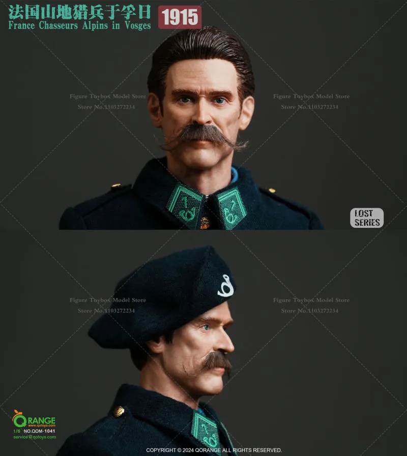 QORANGE QOTOYS Lost Series QOM-1041 1/6 프랑스 Chasseurs Alpins in Vosges 1915 Memorial Military 12" 풀 세트 맨 액션 피규어