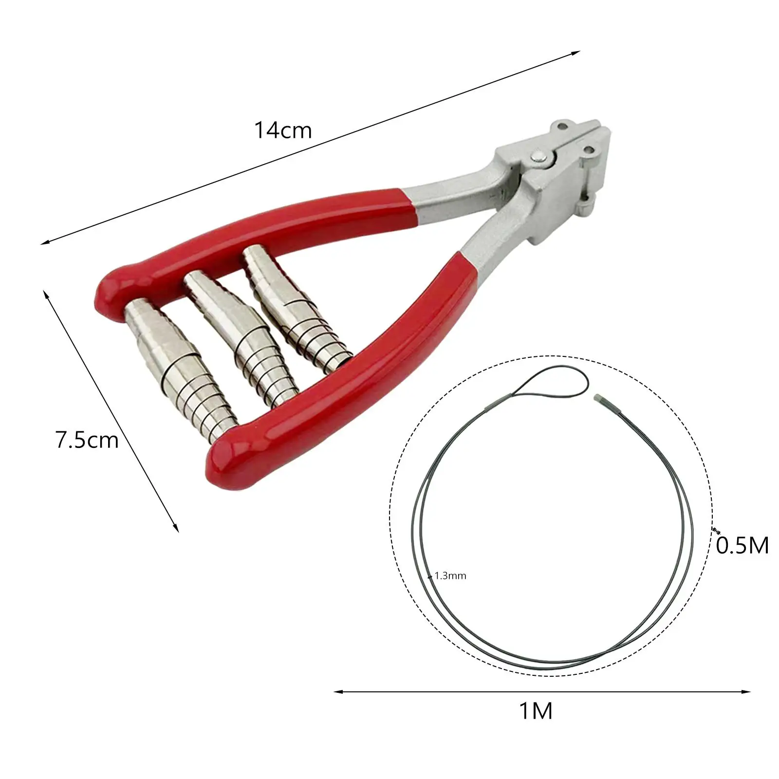 Equipamento de tênis com braçadeira de partida de corda, braçadeira de amarração 3 esportes de mola