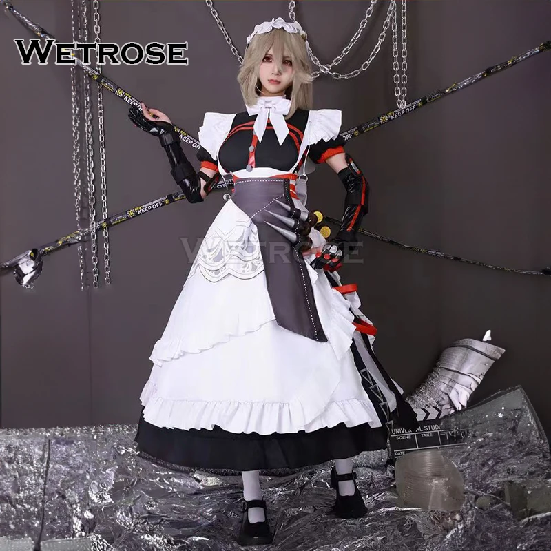 【Wetrose】In Stock Rina Alexandrina Sebastiane Cosplay Costume Spider Battle Maid Zenless Zon Zero ZZZ Set Wig Halloween Xmas