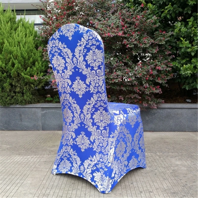 Stretch Chair Cover Gold Foil Pattern Chair Slipcover Widely Used for Home Drop Shipping