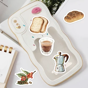 Life Etori-Achtzug von Kaffeeaufklebern kreative Materialien, DIY-Dekoration, Schreibwarenschild, Notizbuch, Tagebuch, Zeitung, 46pcs 8 Hauptverkaufsaufkleber Cantinho machen Kaffee - №6