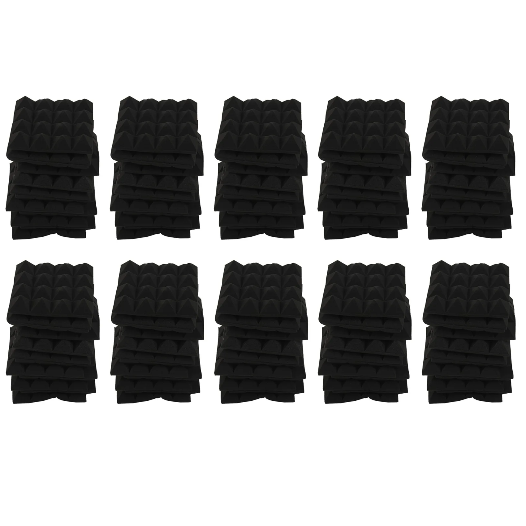 120 Pcs -Soundproofing Foam Sound Absorption Pyramid Studio Treatment Wall Panels