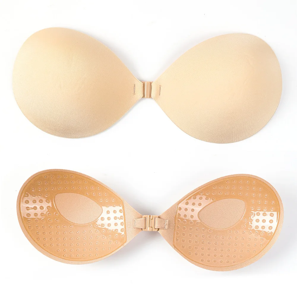 Sexy Silicone Bras Women Invisible Push Up Bra Self-Adhesive Silicone Seamless Front Buckle Sticky Backless Strapless Sujetador