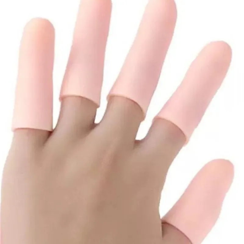 5Pcs Silikon Zehen Rohr Finger Schutz Hülse Hohe Temperatur Beständig Hamburger Pizza Lebensmittel Anti-slip Finger Abdeckung – Detail 3