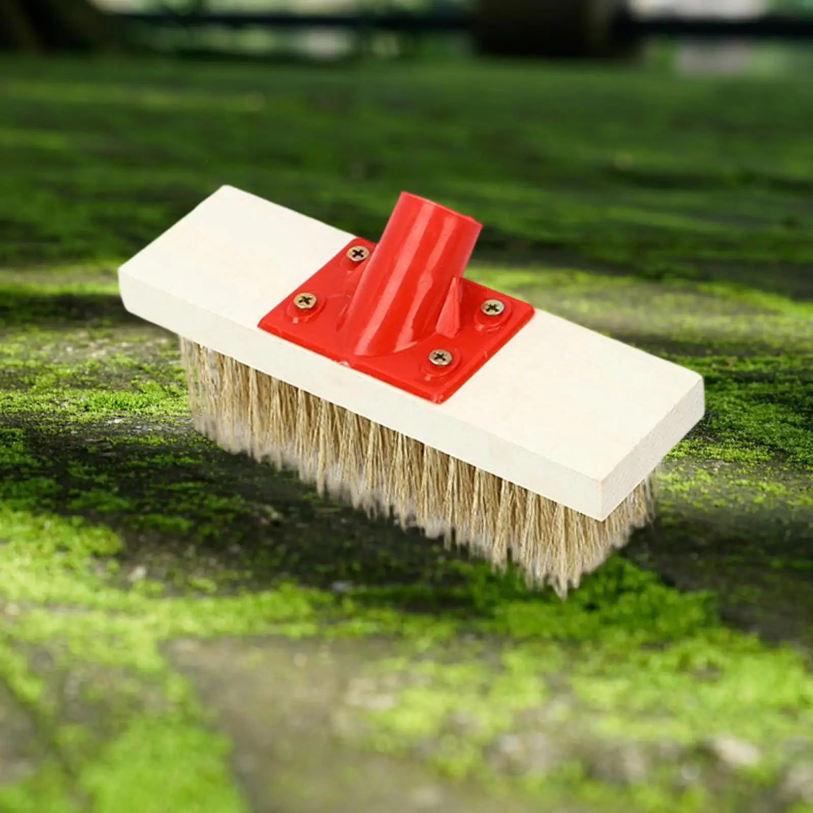 Steel Wire Floor Scrubbing Brush Head Heavy Duty Multi Purpose Cleaner for Wooden Decks Bathrooms Kitchens