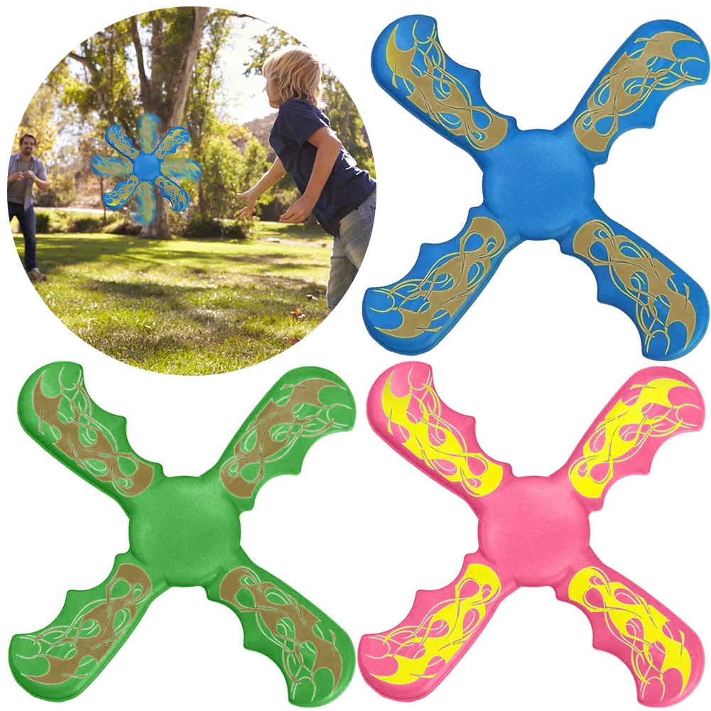 

3 Bladed Boomerang Interactive Flying Discs Funny Boomerang Catcher Game Decompression Birthday Gifts for Kids