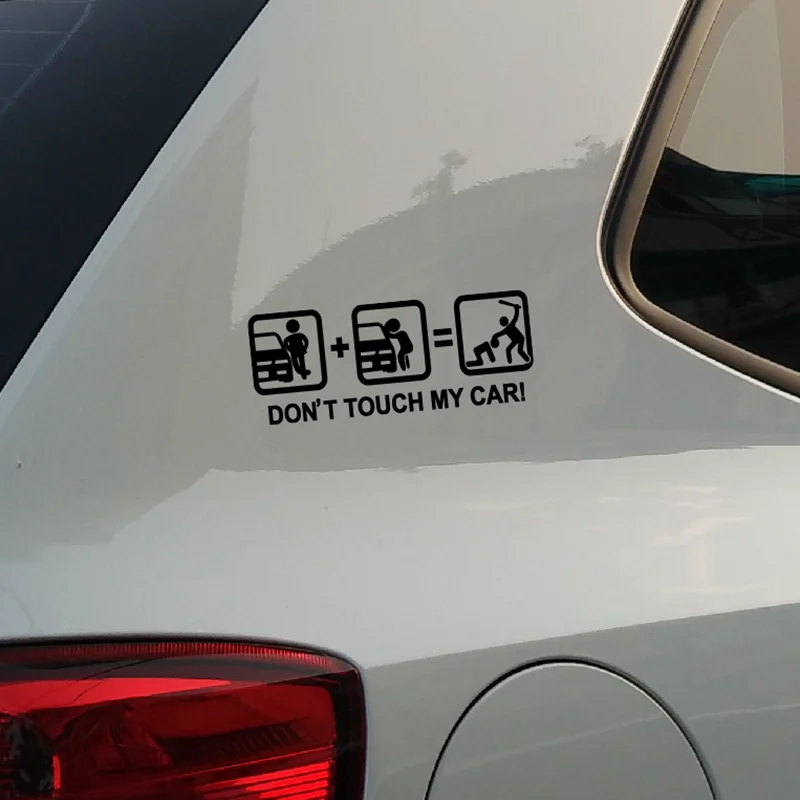 XY Dont Touch Decal Bumper Window Car Sticker Vinyl Decal Warning Mark Stickers for Cars 18cmx6cm view 6