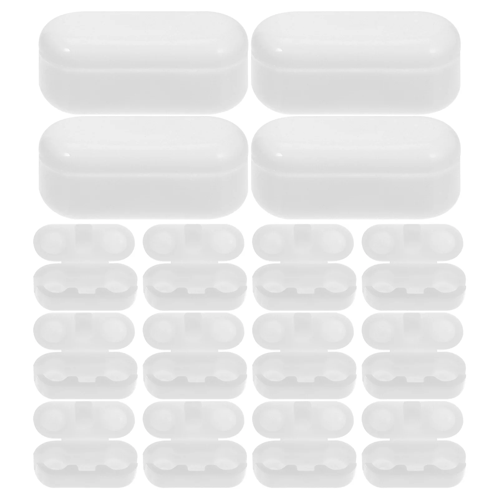 

20 Pcs Bead Curtain Buckle Ball Chain Cord Connector Hanging Clips Vertical White Blind Accessories Beaded Beads