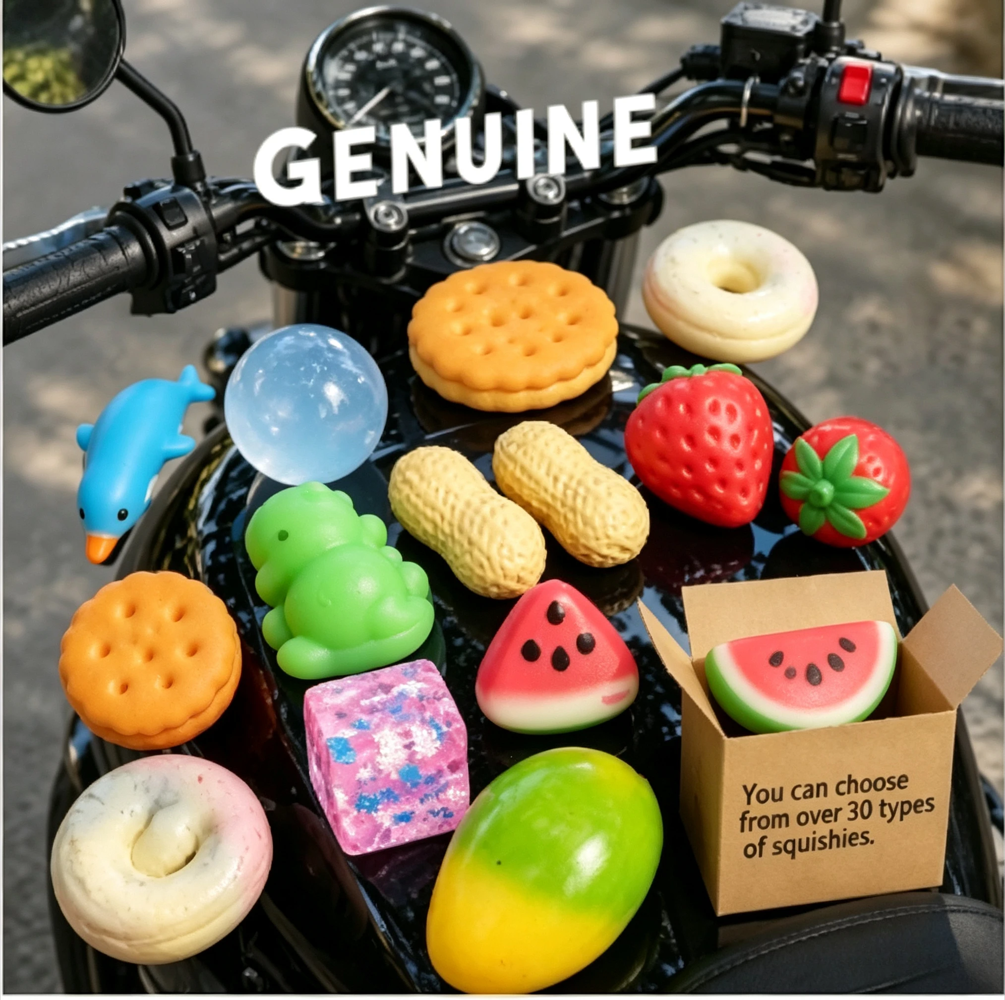 Soft Stress Relief Slow Rising Squishy Toy Motorcycle Keychain Fidget Squeeze Ball Sensory Pendant