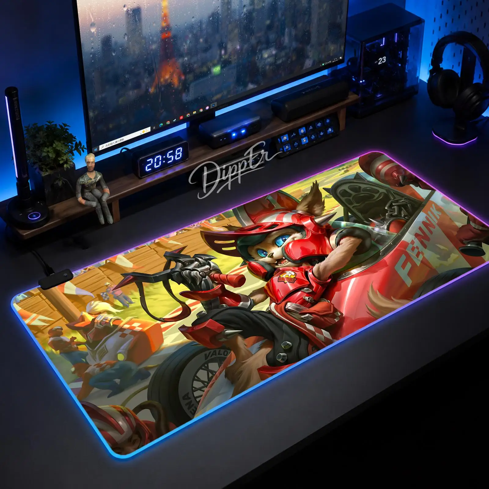 

Game Arena of Valor Mouse Pad Large Size LED Glowing Table Pad XXL Gaming Non-slip Rubber Mat With Backlight
