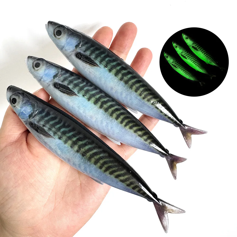 Billings 1 Stück/3 Stück 3D-Gedruckter Bionischer Makrelen-Angelköder 14,5cm/33,5g Bleifreier Downrigger-Köder für Salz- und Süßwasser Universell Einsetzbar – Detail 11